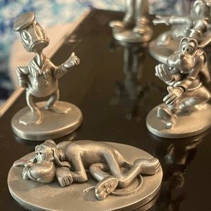 Donald Duck, Pluto, Goofy Pewter figurines